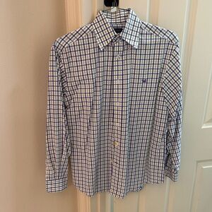 Southern Marsh Men's Purple, Green and Gold Checkered Shirt